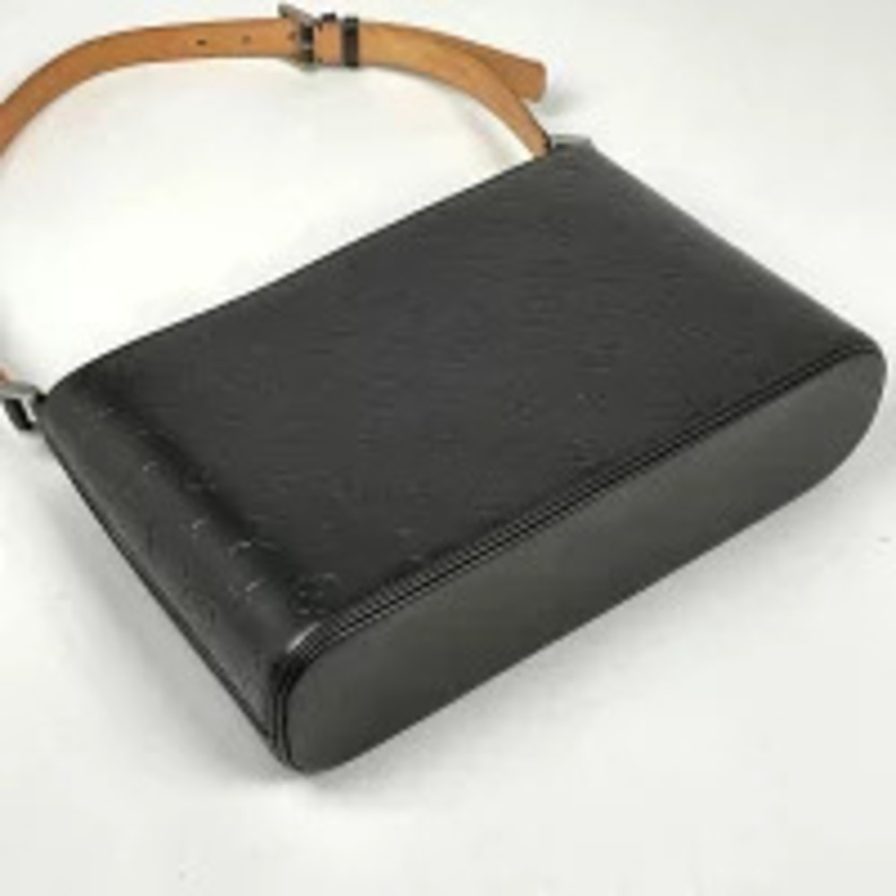 Louis Vuitton Noir Shoulder Matte Black Bag Monogram Alston